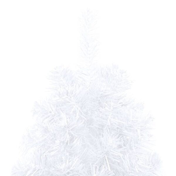 59.1" Artificial Half Pre-lit Christmas Tree with Stand - White - Image 6