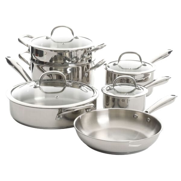 Devon 10 Pc Heavy Gauge Stainless Steel Cookware Set