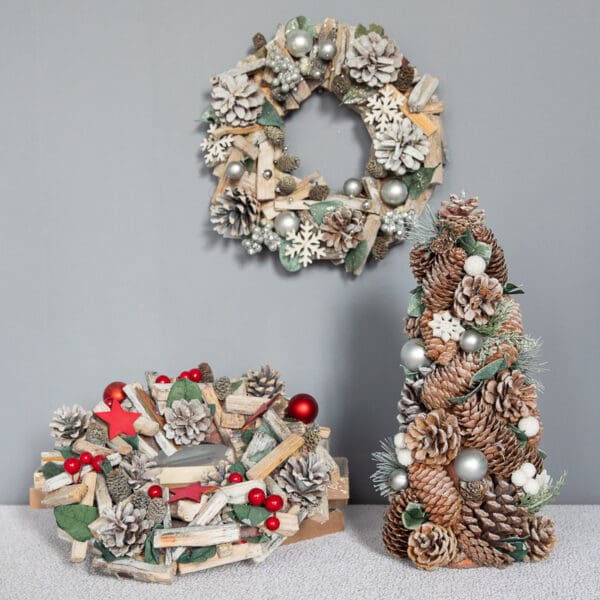 Color: Garland silver large - Christmas wreath wreath