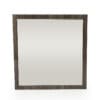 41" Grey Mdf  Glass  And Veneer Mirror