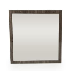 41" Grey Mdf  Glass  And Veneer Mirror