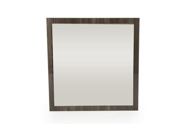 41" Grey Mdf  Glass  And Veneer Mirror - Image 2