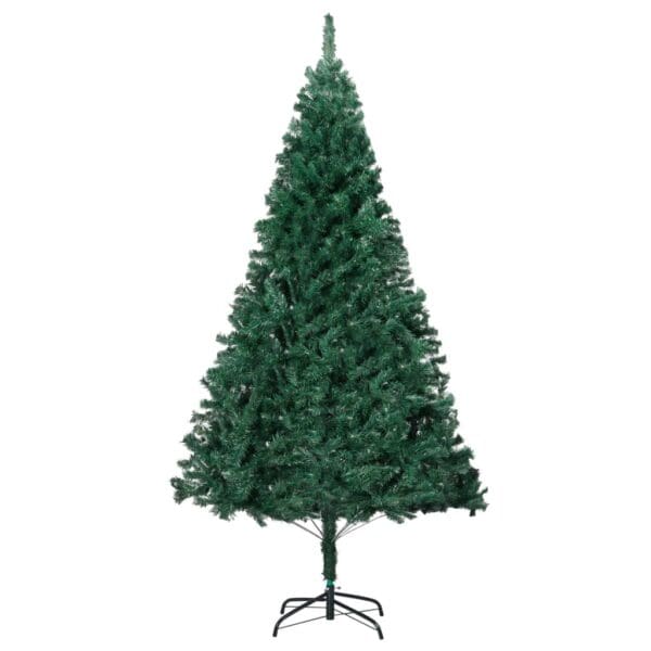 vidaXL Artificial Pre-lit Christmas Tree with Thick Branches Green 94.5" - Image 3