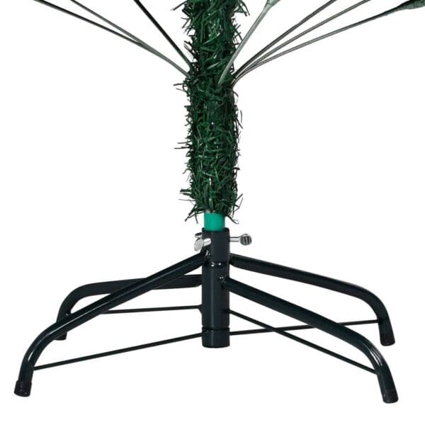 vidaXL Artificial Pre-lit Christmas Tree with Thick Branches Green 94.5" - Image 5