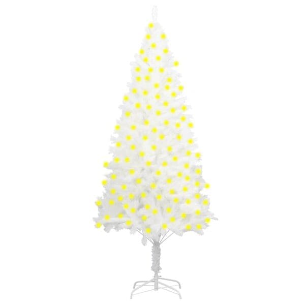 vidaXL Artificial Pre-lit Christmas Tree White 82.7"