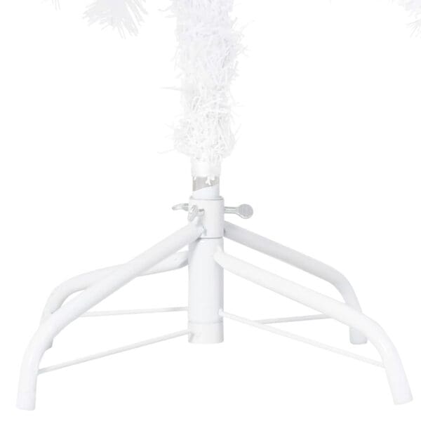 vidaXL Artificial Pre-lit Christmas Tree with Ball Set White 70.9" PVC - Image 4