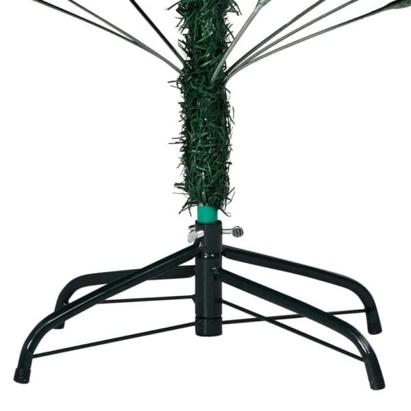 vidaXL Artificial Pre-lit Christmas Tree with Ball Set Green 59.1" PVC - Image 5