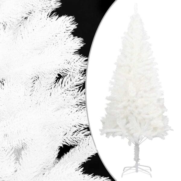 vidaXL Artificial Pre-lit Christmas Tree with Ball Set White 70.9" - Image 2