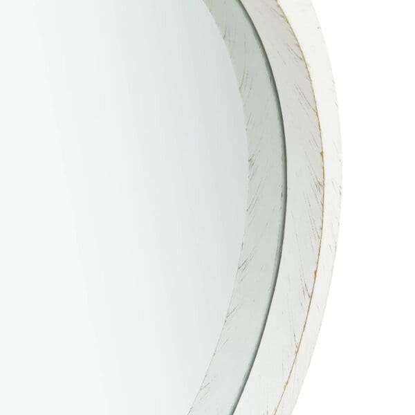 Wall Mirror with Strap 16.7" - White - Image 3