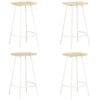 vidaXL Bar Stools 4 pcs Solid Mango Wood