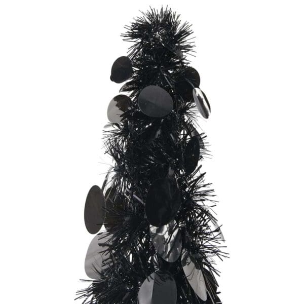 vidaXL Pop-up Artificial Christmas Tree Black 6 ft PET - Image 2