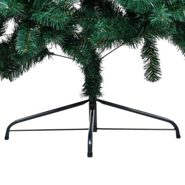 vidaXL Artificial Half Christmas Tree with Stand Green 6 ft PVC - Image 7