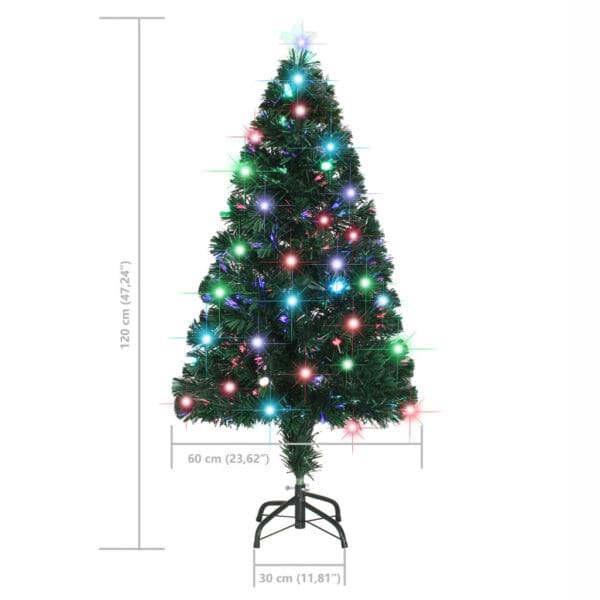 vidaXL Pre-lit Christmas Tree with Stand 4 ft 135 Branches - Image 7