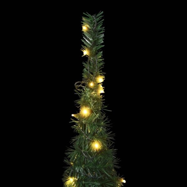 Pop-up String Artificial Pre-lit Christmas Tree - Green, 5 ft tall - Image 5