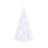 vidaXL Artificial Half Christmas Tree with Stand White 7 ft PVC - Image 3