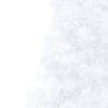 vidaXL Artificial Half Christmas Tree with Stand White 7 ft PVC - Image 5