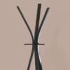 12" X 18" X 72" Cappuccino  Metal  Coat Rack - Image 3