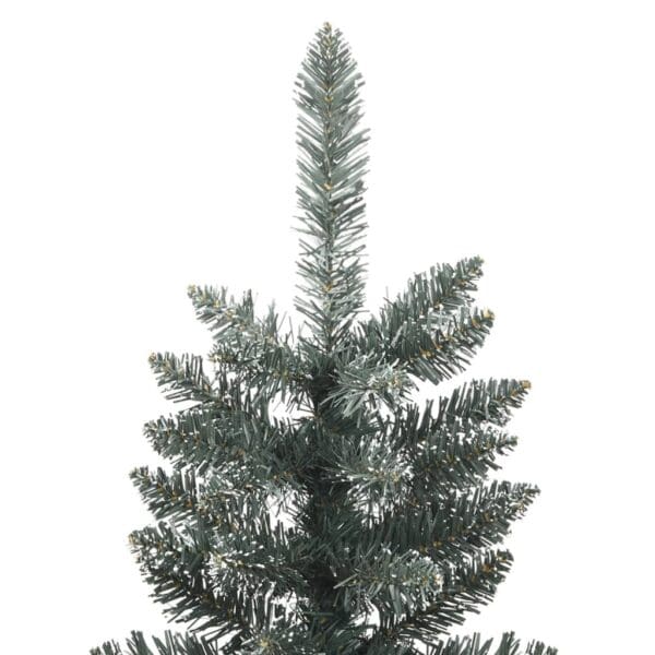 vidaXL Artificial Slim Christmas Tree with Stand Green 5 ft PVC - Image 3