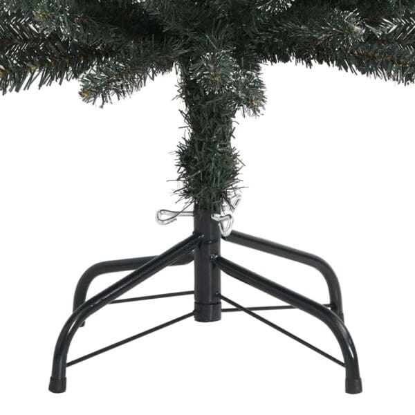 vidaXL Artificial Slim Christmas Tree with Stand Green 5 ft PVC - Image 4