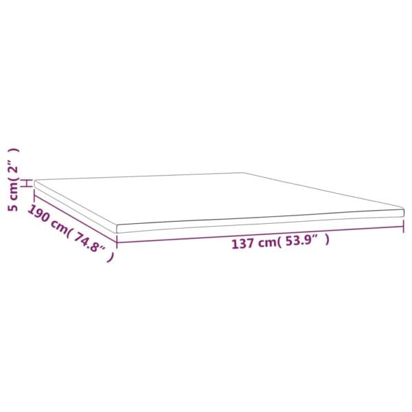 Mattress Topper 53.9"L x 74.8"W x 2"H - Full - Image 7