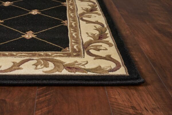 7' X 10'  Polypropylene Black Area Rug - Image 5