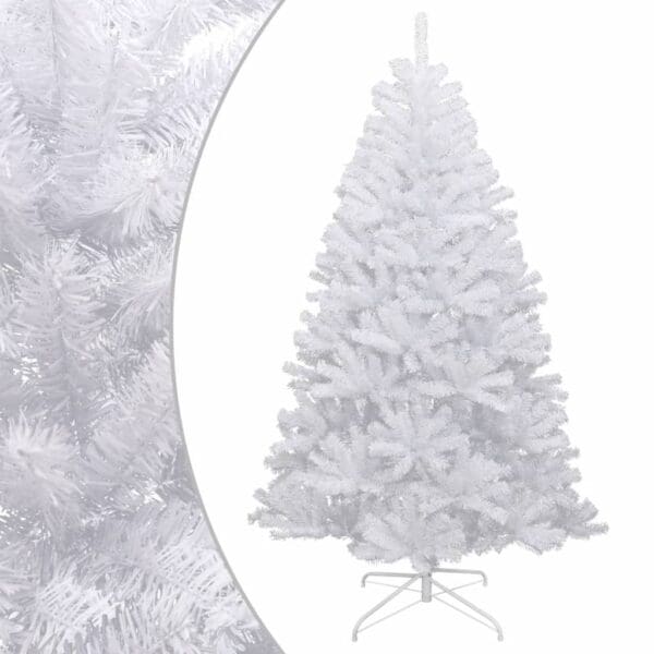 vidaXL Artificial Hinged Christmas Tree with Flocked Snow 70.9"