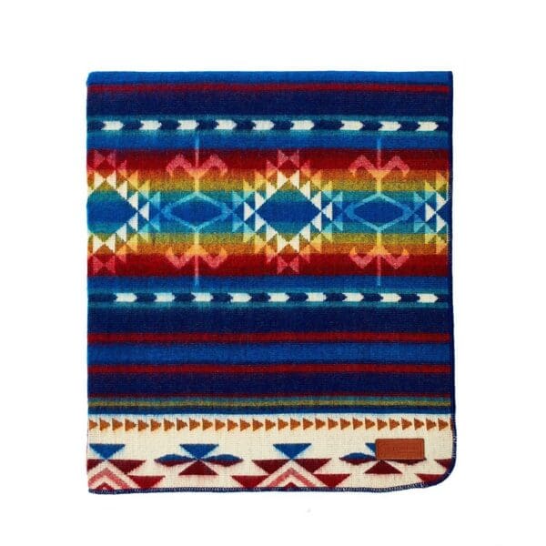 Ultra Soft Southwestern Rainbow Handmade Woven Blanket - Image 2