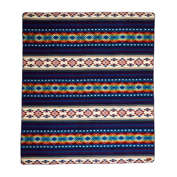 Ultra Soft Southwestern Rainbow Handmade Woven Blanket - Image 3