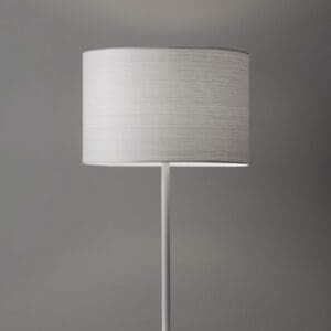 White On White Metal Table Lamp