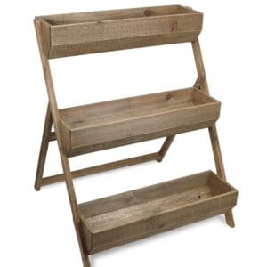 3 Tier Wooden Shelves Storage Plant Stand