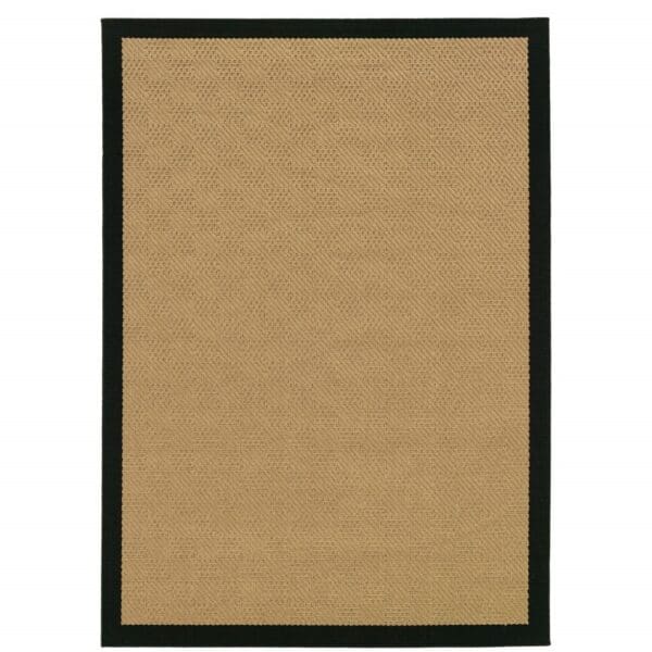 2' x 4' Indoor/Outdoor Area Rug - Beige & Black - Image 2