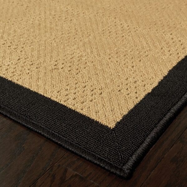 2' x 4' Indoor/Outdoor Area Rug - Beige & Black - Image 7