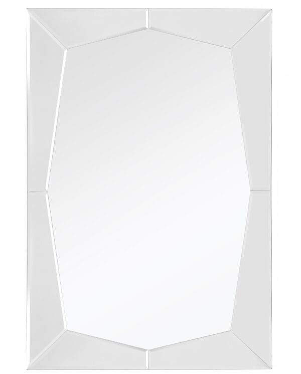 36" Mirrored Rectangle Accent Mirror Wall Mounted With Glass Frame