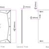 36" Mirrored Rectangle Accent Mirror Wall Mounted With Glass Frame - Image 4