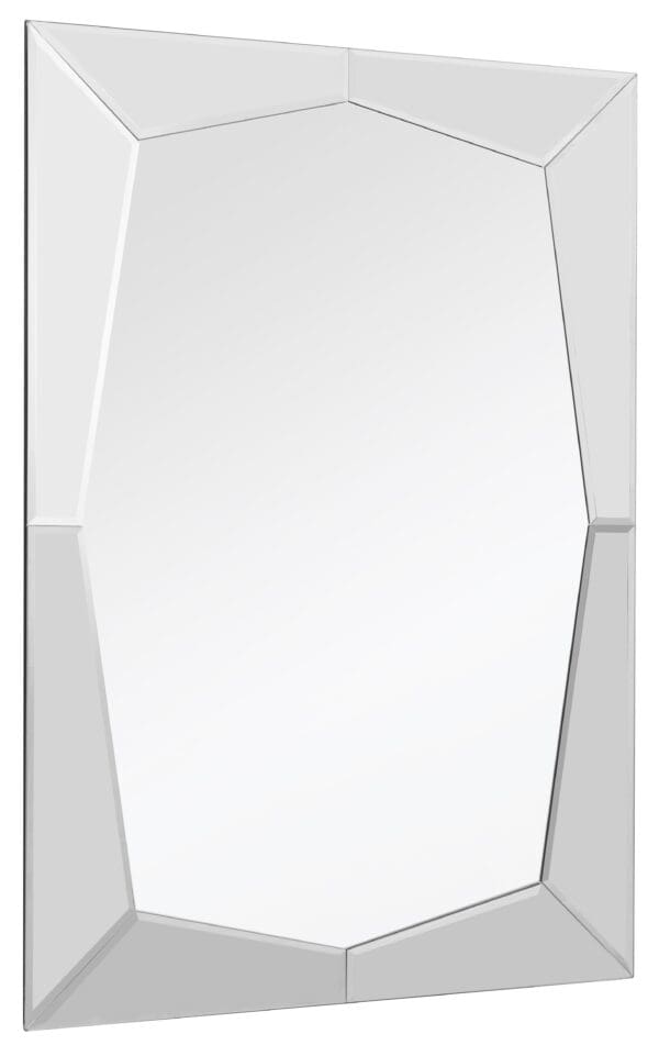 36" Mirrored Rectangle Accent Mirror Wall Mounted With Glass Frame - Image 5