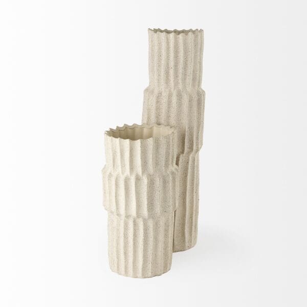 23" Jumbo Organic Textured Sand Vase - Image 4