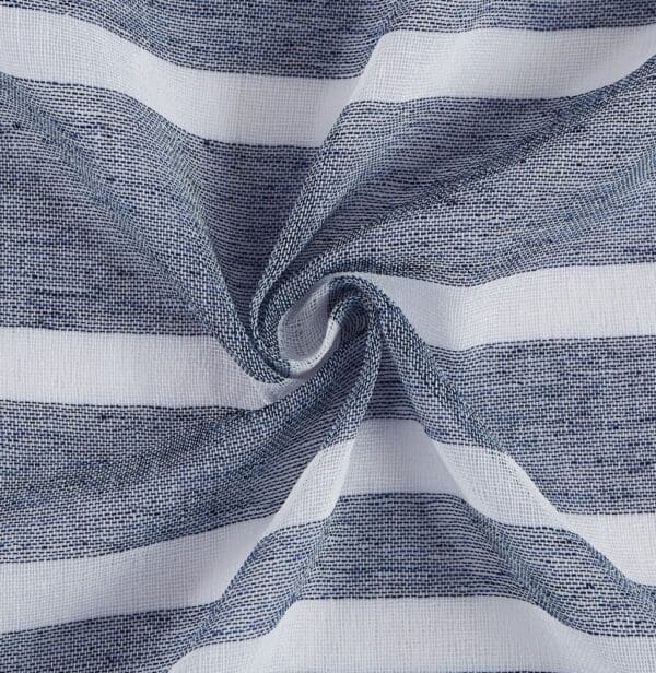 Striped Shower Curtain - Navy & White - Image 6