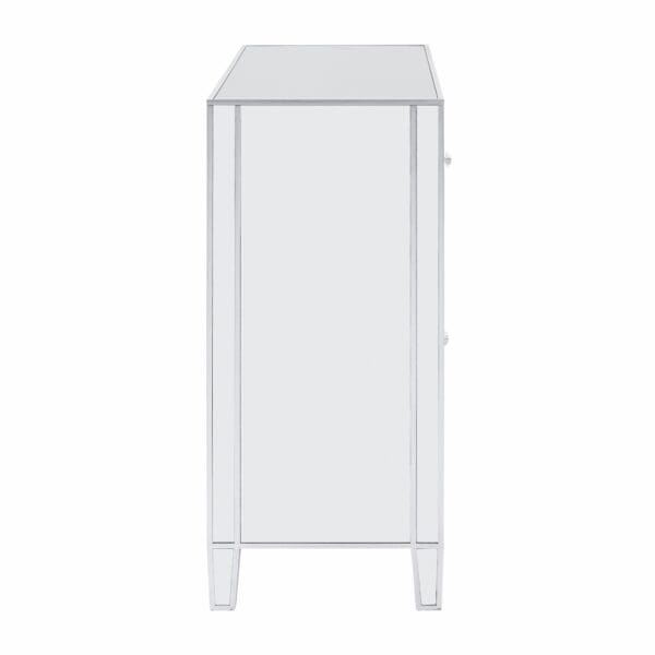 Glamorous Mirrored Bling Three Door Accent Cabinet - Image 7