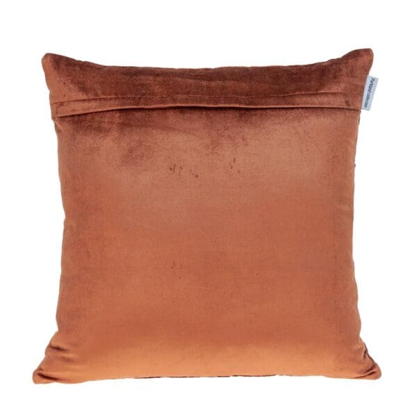 Tufted Velvet Quilted Pillow - 20" x 20", Burnt Orange - Image 3