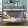 Gray Twin Over Full Size Bunk Bed - Image 4
