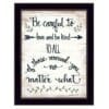 Be Careful 2 Black Framed Print Wall Art