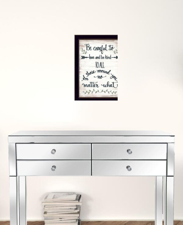 Be Careful 2 Black Framed Print Wall Art - Image 3