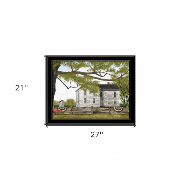 Vintage White Farmhouse Black Framed Print Wall Art - Image 5