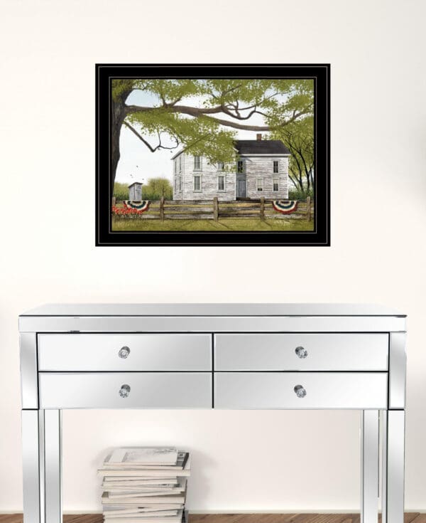 Vintage White Farmhouse Black Framed Print Wall Art - Image 6