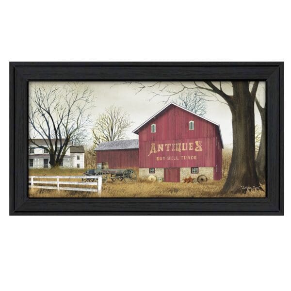 Antique Barn 4 Black Framed Print Wall Art - Image 2