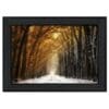 Autumn To Winter Black Framed Print Wall Art