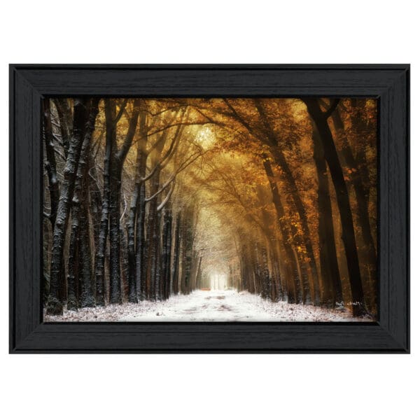 Autumn To Winter Black Framed Print Wall Art - Image 5