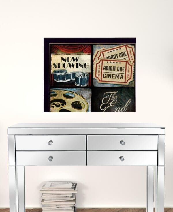 Set Of Two At The Movies Black Framed Print Wall Art - Image 2