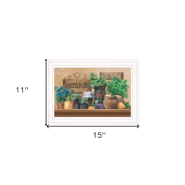 Antiques And Herbs 1 White Framed Print Wall Art - Image 5