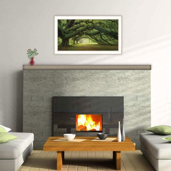 Passage 2 White Framed Print Wall Art - Image 3